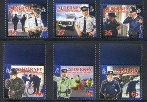 Alderney 2003 Community Services Set SGA217/A222 Unmounted Mint