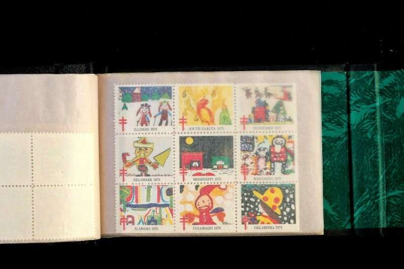 US STAMP COLLECTION CHRISTMAS SEAL + Others 100 DIFFERENT BLOCKS (635 Stamps)