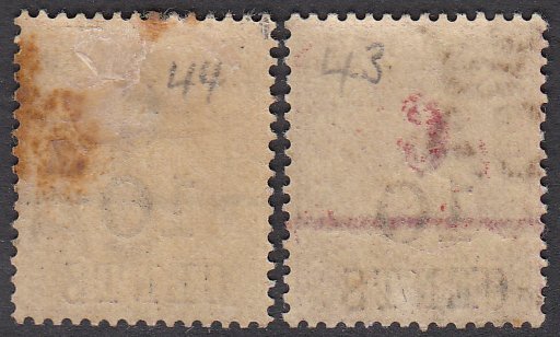 British Honduras 33-34, SG43-44 MLH (see Details) CV $4.90