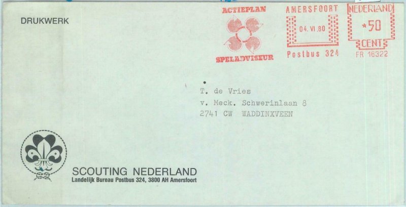 84833 -  NETHERLANDS - POSTAL HISTORY - SPECIAL COVER   1980  Boy Scouts