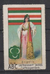 Aecht Brand World Flags & Costumes Collection Stamp No. 50 Tripoli MNG   -AL