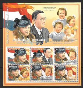 ANTIGUA SGMS3846 2004 QUEEN JULIANA OF THE NETHERLANDS MNH