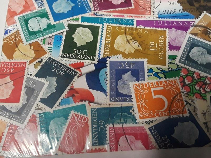 30 Used Netherlands Stamps