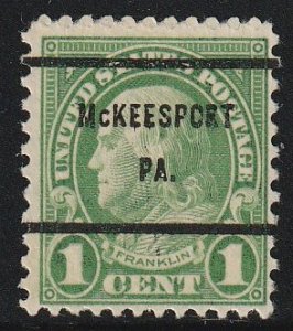 Precancel - McKeesport, PA - PSS 632-61