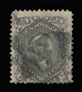 VERY NICE GENUINE SCOTT #78 F-VF USED 1862 LILAC SEGMENTED CORK CANCEL #18761