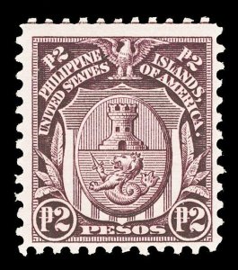Philippines Scott 301 1917 2p City of Manila Issue Mint F-VF OG LH Cat $35