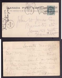 Canada-cover #2602c - 3c Leaf-Toronto D flag-Mar 29 1900-carr