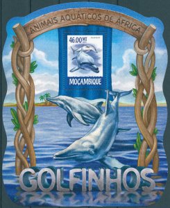 Mozambique 2015 MNH Marine Animals Stamps Dolphins Humpback Dolphin 1v S/S II