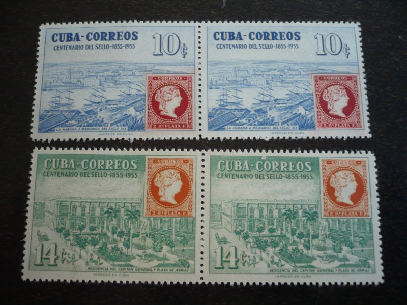 Stamps - Cuba - Scott#539-542 - Mint Hinged Set of 4 Stamps in Pairs