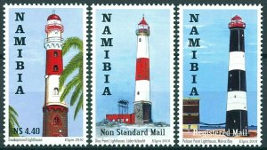 Namibia 2010 Lighthouses Set Sc 1190-1192 SG 1152-1154 MNH Perfect S.W.A. Africa 