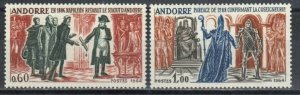 Andorra, French Stamp 159-160  - Reestablishment of coprincipality