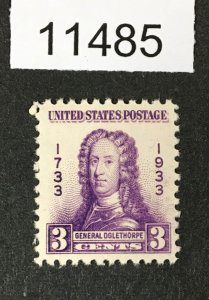 MOMEN: US STAMPS # 726 MINT OG NH LOT #11485