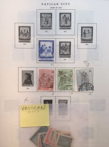 Vatican LOT (Mint and Used hinge mounted on album pages)