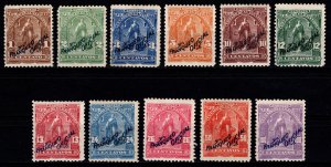 El Salvador 1899 Definitives Optd. FRANQUEO OFICIAL, Set [Unused]