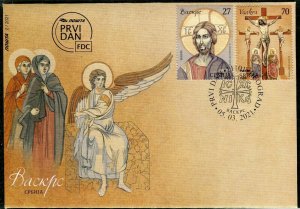 1589 - SERBIA 2021 - Easter - FDC