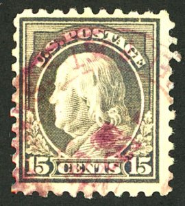 U.S. #437 USED PURPLE CANCEL