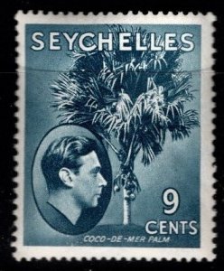 1940's 9 Cent Seychelles King George VI  Scott #- 187 Stanley Gibbons # ...