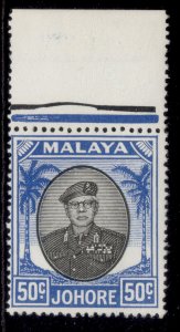 MALAYSIA - Johore GVI SG144, 50c black & blue, NH MINT.