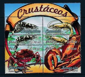 [27656] Peru 2009 Marine Life Crab MNH