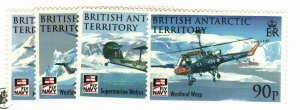 British Antarctic Territory #405-8 MNH planes, helocopters