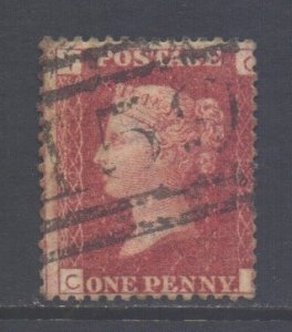 GB Scott 33 - SG43, 1858 Victoria 1d Plate 107 used