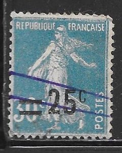 France 227: 25c on 30c Sower, used, F