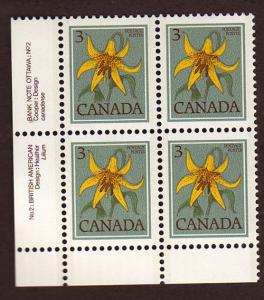 Canada # 783 Plate Block MNH