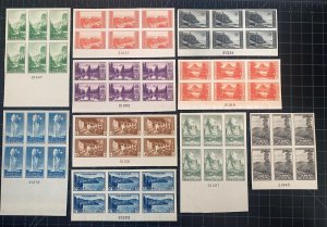 US Stamps-SC# 756 - 765 - PB’s Of 6 - NGAI NH  - SCV = $254.75