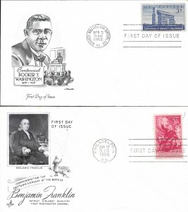 #1074, 3c Booker T. Washington, Art Craft / Artmaster cachets