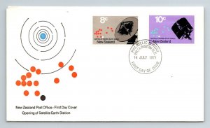 New Zealand 1971  FDC - Opening of Satellite Earth Station - F7858