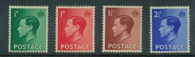 Great Britain Scott 230-233 Unused