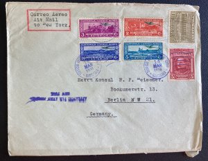 1936 Guatemala Airmail Cover To Berlin Germany Via New York