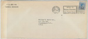 79106 - BAHAMAS - POSTAL HISTORY - Stanley G # 161 single on COVER  to USA  1941