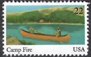 United States #2163 22¢ Camp Fire (1985). Used.