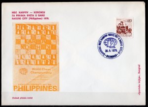 Yugoslavia 1978 KARPOV-KORCHNOI WORLD CHESS CHAMPIONSHIP MATCH PHILIPPINES COVER