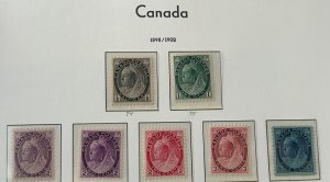 Canada #74 to 79 + 76a VF/XF NH/LH C$1380.00