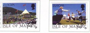 Isle of Man Sc 786-7 1998 Europa stamp set used