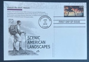 SCENIC LANDSCAPES HAGÅTÑA BAY GUAM JUN 23 2012 LANCASTER PA FIRST DAY COVER