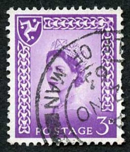 IOM SG2a 3d Deep Lilac on Chalky Paper Fine used cat from 6.50 pounds