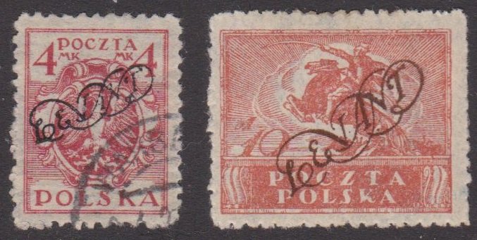 Poland – two LEVANT overprints