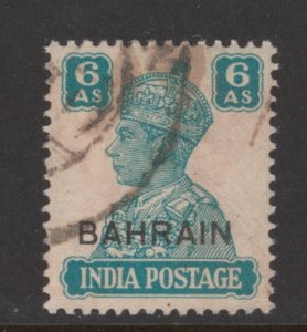 Bahrain 1942 Overprint 6a Scott # 49 Used