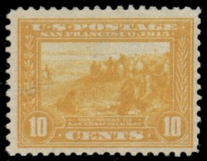 US #400, 10¢ orange yellow, og, NH, F/VF, Scott $250.00