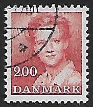 Denmark # 703 - Queen Margrethe - used.....{Dk2}