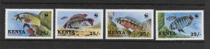 FISH - KENYA #703-6  WWF   MNH