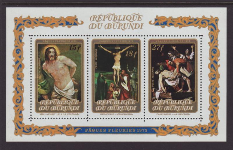 Burundi C180 Easter Souvenir Sheet MNH VF