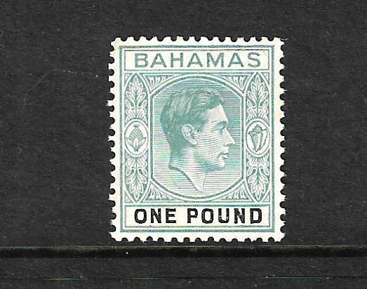 BAHAMAS 1938  1pnd  KGVI   FU  SG 157b