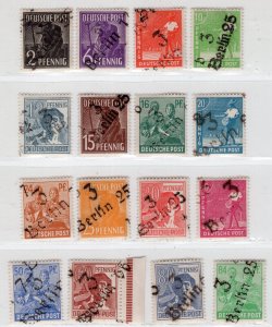 GERMANY SOVIET ZONE HOP BEZIRKSHANDSTEMPEL BEZIRK 3 166-181 I PERFECT MNH 238