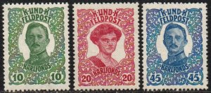 Austria Sc #MB1-MB3 Mint Hinged