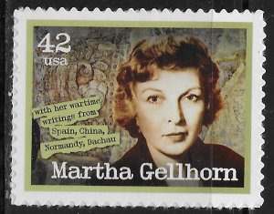 US #4248 42c American Journalist - Martha Gellhorn ~ MNH