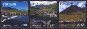 Faroe Islands 2006 Scott #467-469 Mint Never Hinged